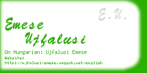 emese ujfalusi business card